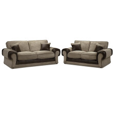 (Brown & Coffee, 3 & 2 Seater Set) Portland 3 & 2 Seater Sofa - 2 Colours