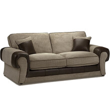 (Brown & Coffee, 3 Seater only) Portland 3 & 2 Seater Sofa - 2 Colours