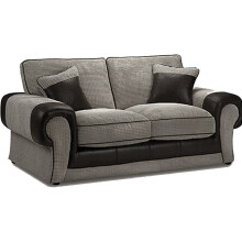 (Black & Grey, 2 Seater only) Portland 3 & 2 Seater Sofa - 2 Colours