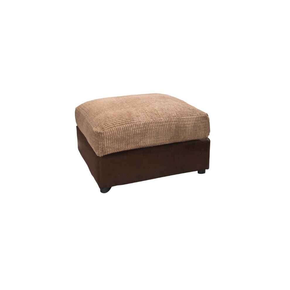 (Brown & Coffee, Footstool) Portland 3 & 2 Seater Sofa - 2 Colours