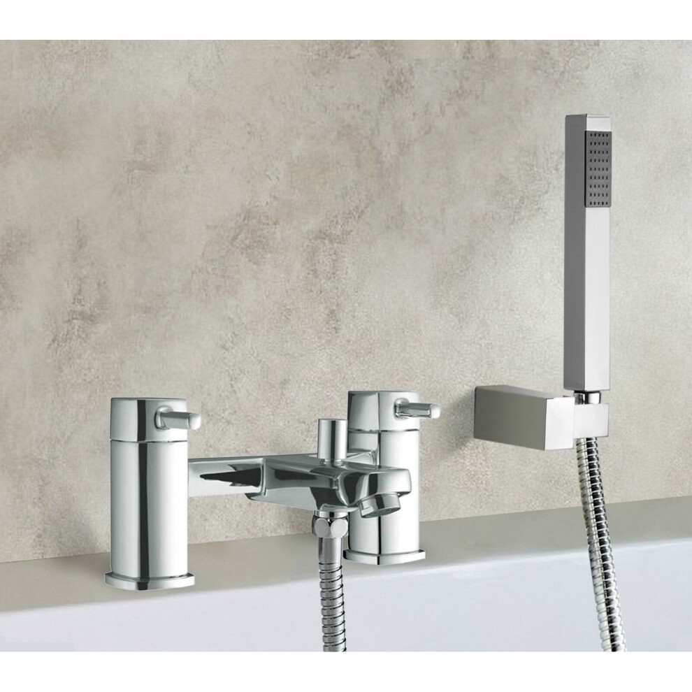 Bathroom Waterfall Chrome Mixer Tap Bathroom Taps with Hand Held | Boston