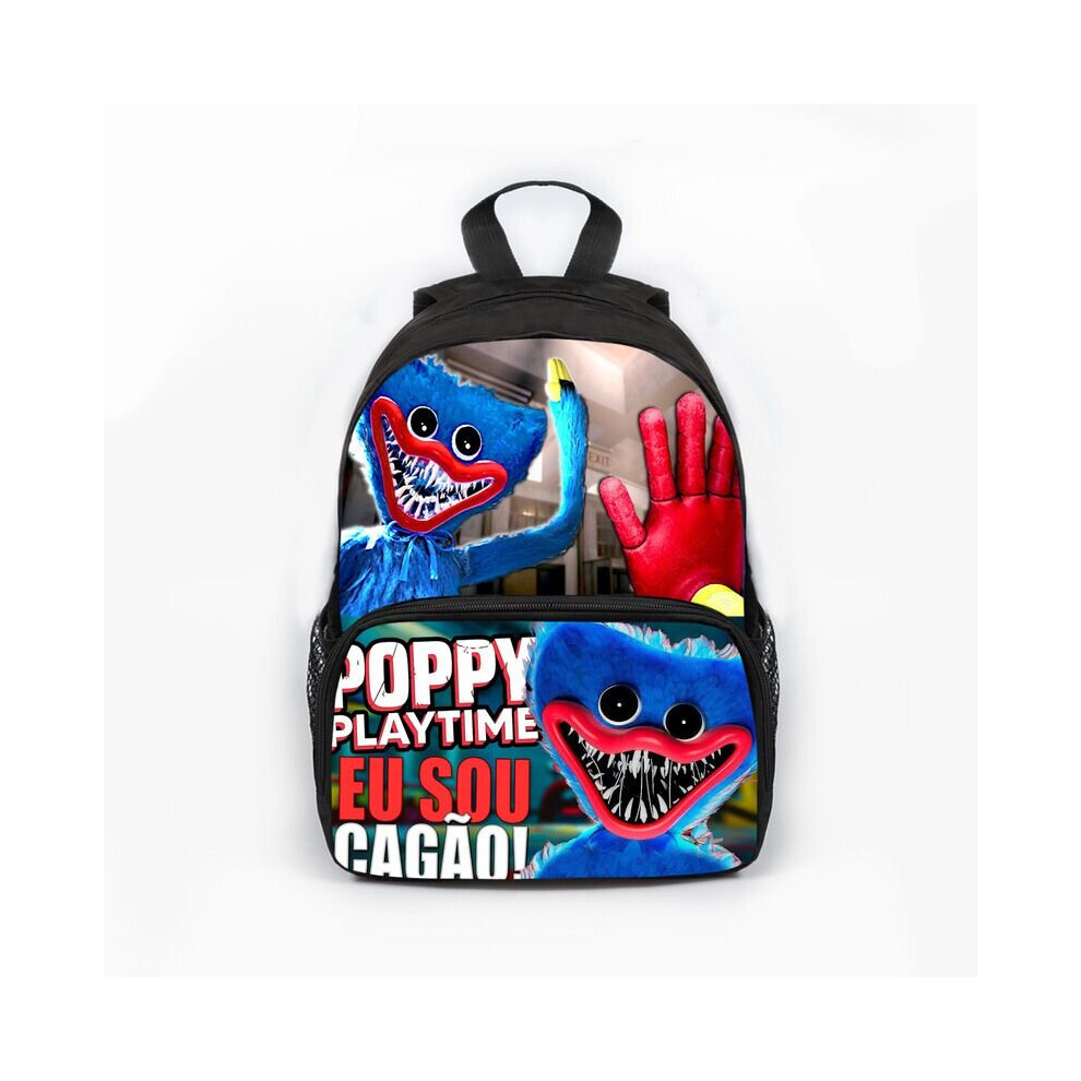 (Playtime) Poppy Playtime Huggy Wuggy Backpack Kids School Bag Travel Laptop Multicoloured