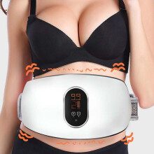 Body Slimming Belt Massager - 3 Modes, 15 Levels, Heat & High-Frequency Vibration, USB Rechargeable Fat Burning for Abdomen and More