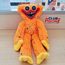 (Orange) 40cm Huggy Wuggy Plush Toy Soft Stuffed Poppy Playtime Horror Doll Kid Gift