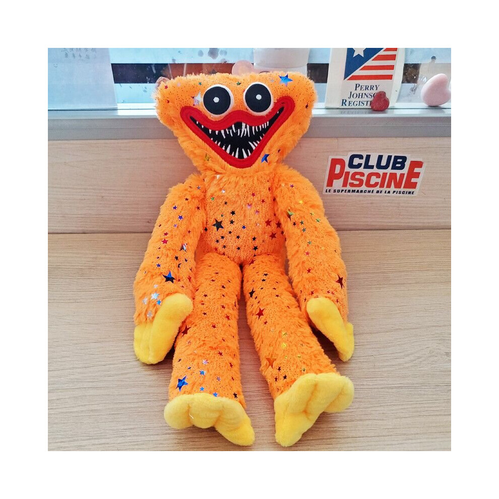 (Orange) 40Cm Huggy Wuggy Plush Toy Soft Stuffed Poppy Playtime Horror Doll Kid Gift Orange