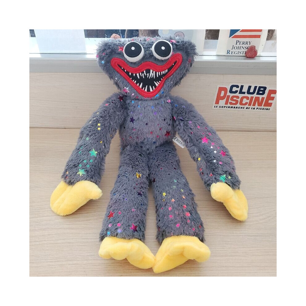 (Gray) 40Cm Huggy Wuggy Plush Toy Soft Stuffed Poppy Playtime Horror Doll Kid Gift Gray