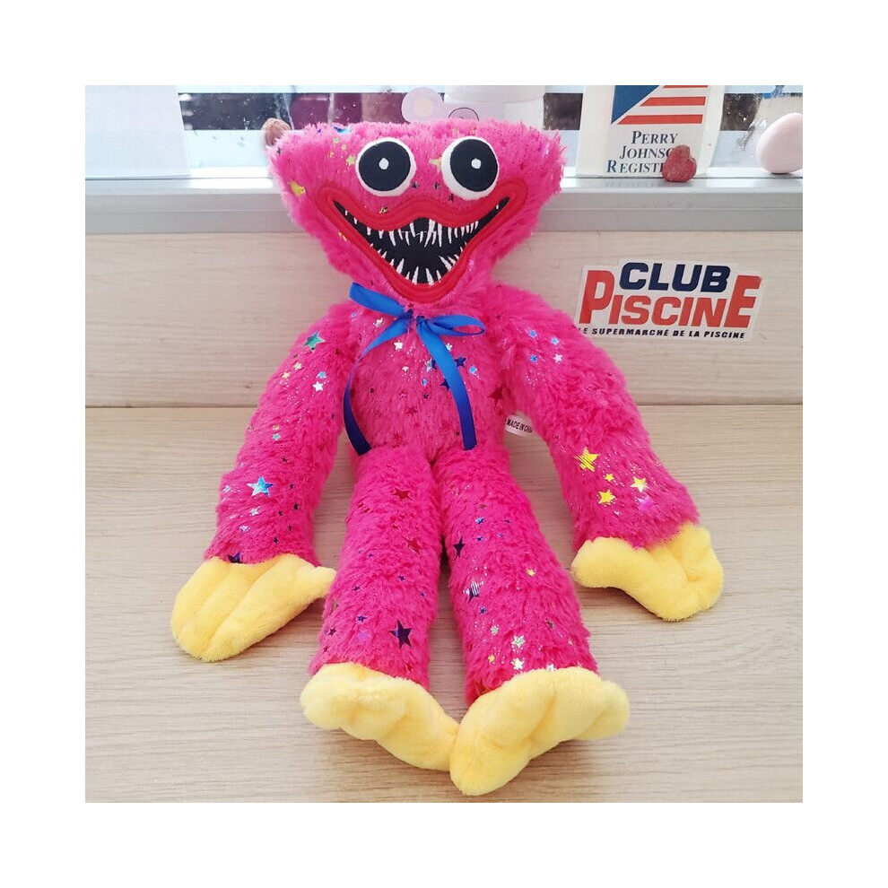 (Pink) 40Cm Huggy Wuggy Plush Toy Soft Stuffed Poppy Playtime Horror Doll Kid Gift Pink