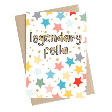 Legendary Fella Greeting Card Art Of Brilliance Range Cards