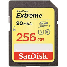 SanDisk Extreme 256GB SDXC UHS-I Card (SDSDXNF-256G-GNCIN) [Old Version]