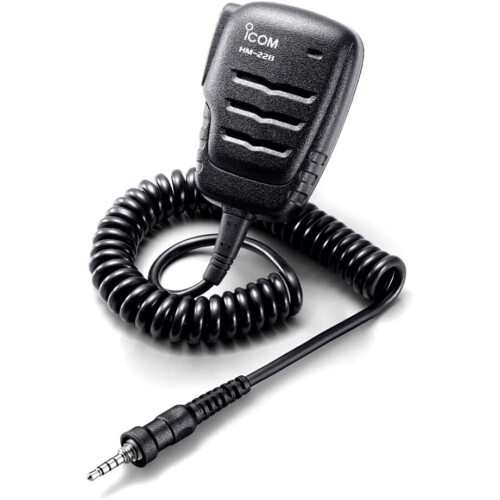 Icom HM228 Compact IPX7 Waterproof Speaker Microphone f/M93D