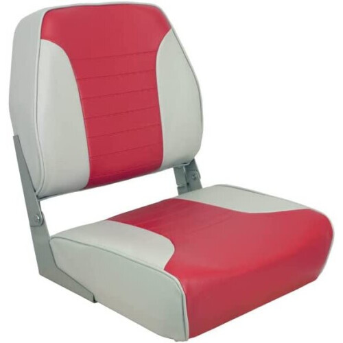 Springfield 1040655 Economy Folding Seat - Gray/Red