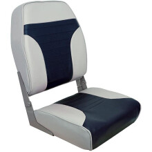Springfield 1040661 Economy Klappstuhl mit hoher Rückenlehne, Grau/Blau