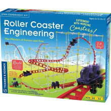 Thames and Kosmos | 625417 | Roller Coaster Engineering | The Physics of Forces and Fun | Build Your Own Working Roller Coaster | Ages 8+
