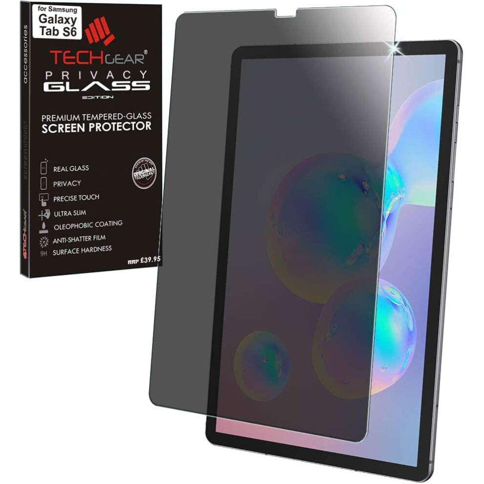 TECHGEAR Anti Spy Galaxy Tab S6 10.5" PRIVACY Glass Edition, Tempered Glass Screen Protector [9H Toughness] [Scratch-Resistant]...