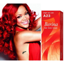 2 x Berina A23 Bright Red Hair Dye Colour cream