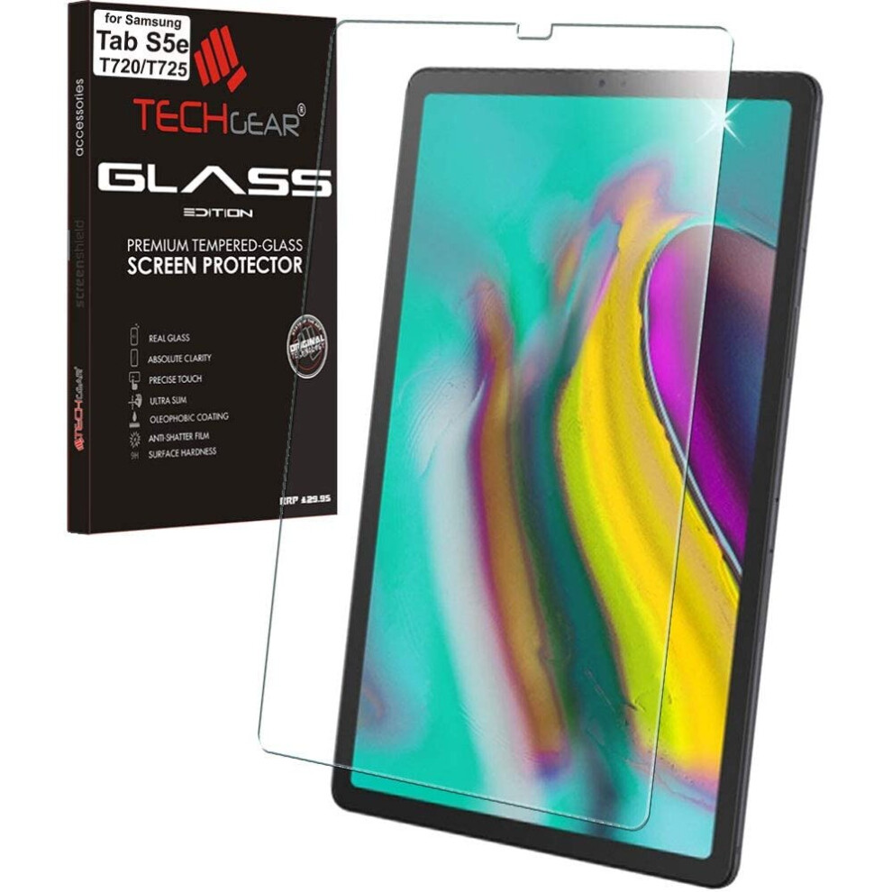 Techgear Glass Edition Screen Protector Compatible With Samsung Galaxy Tab S5e 10.5" (Sm-T720 / Sm-T725), Tempered Glass Screen...