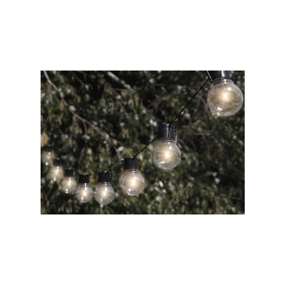 Solar-Powered Festoon String Light LED Retro Bulb Fairy Hanging Lamp Outdoor