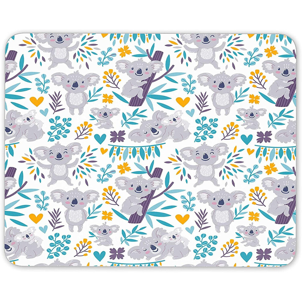 Cartoon Koala Bears Mouse Mat Pad - Australia Wild Animal Computer #12365 7625941004837