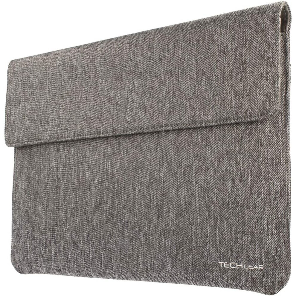 TECHGEAR Ultra Slim [Tweed Effect] Laptop Envelope Sleeve Case Cover with Pocket fits MacBook Air/Pro 13 Inch, Microsoft...