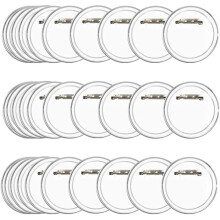 Badge Making Kit, 30PCS Make Your Own Badges Kit, 6cm Badge Making Kit for Kids, Badge Blanks Pin Button Design Badge,Clear...