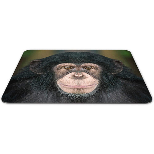 Chimpanzee Portrait Mouse Mat Pad - Ape Monkey Dad Son Fun Computer #14240 1