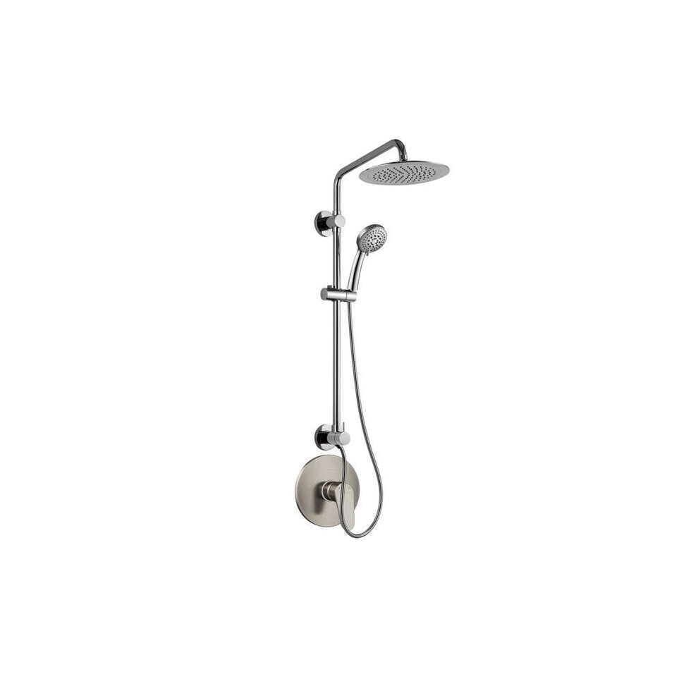 Photos - Other Bathroom Accessories Pulse ShowerSpas 1088-BN-1.8GPM-RIV SeaBreeze & Valve Combo Shower System, Brushed Nickel