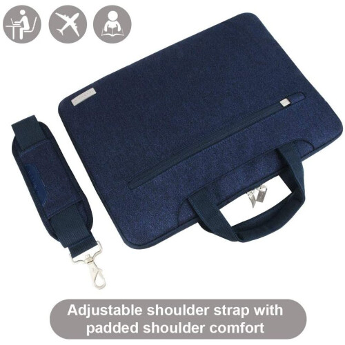 Techgear TECHGEAR Case for 14" - 14.6" Laptops, Portable Multi-function Laptop Case with Adjustable Shoulder Strap, Luggage Strap &... 1