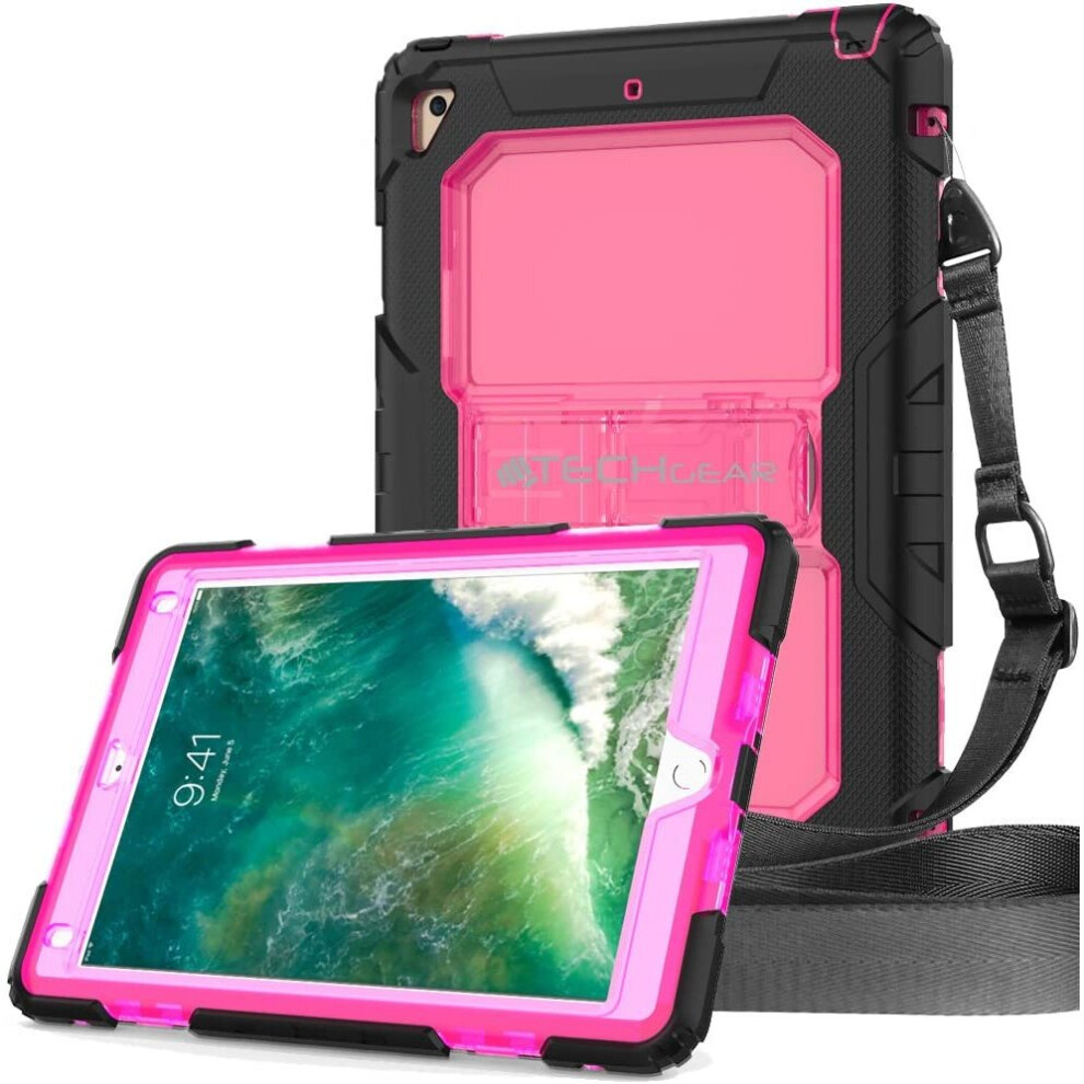 TECHGEAR VANGUARD Case fits New Apple iPad 9.7" 2018/2017 - Tough Rugged HEAVY DUTY Armour ShockProof Long Survival Protective...