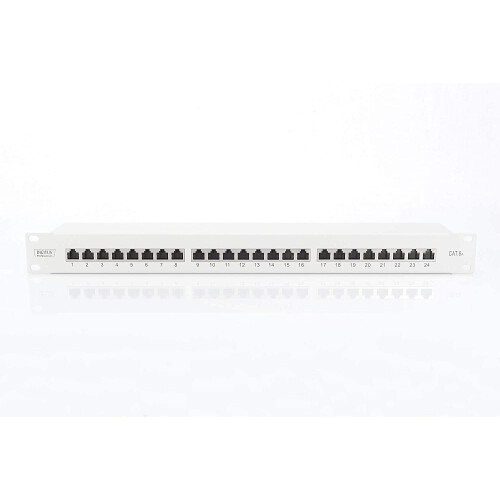 Patch panel - Digitus - DN-91624S-EA-B - Cat6a - RJ-45 - 24 portas - 1U 1