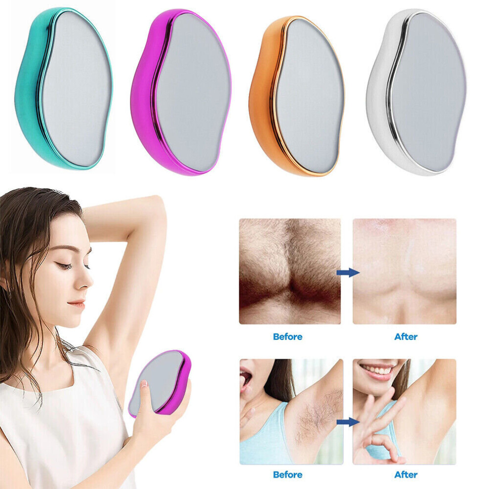 Eranpo Blue (Blue) Painless Physical Hair Removal Epilators Crystal Hair Eraser For Body Arm Legs