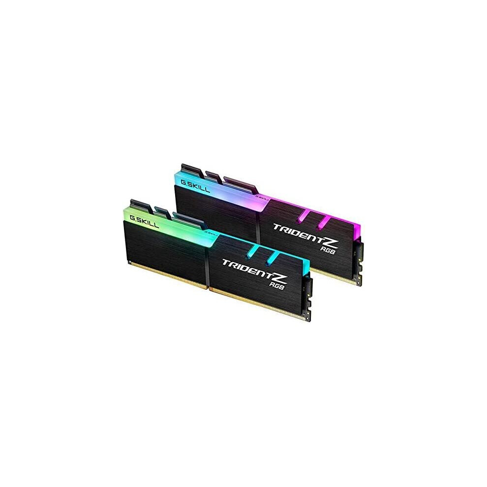 G.skill Kit Barrettes Mã©Moire 32Go (2X16go) Dimm Ddr4 G.skill Tridentz Rgb Pc4-25600 (3200 Mhz) (Noir) 4713294220615