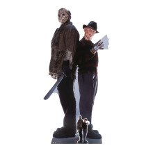 Freddy vs Jason Double Lifesize Cardboard Cutout With Free Mini Cutout