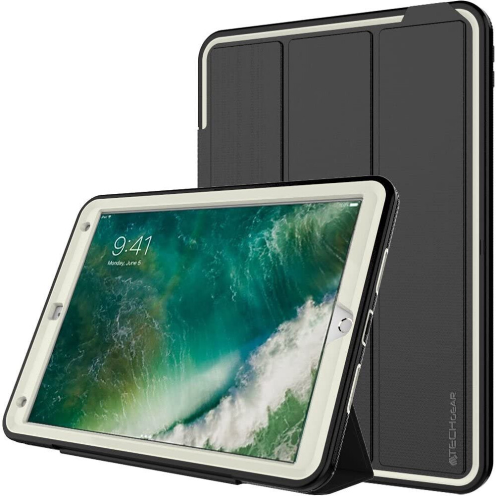 TECHGEAR D-FENCE Case fits Apple iPad Air 3 2019, iPad Pro 10.5", Shockproof Tough Rugged Protective Armour Smart Case with...