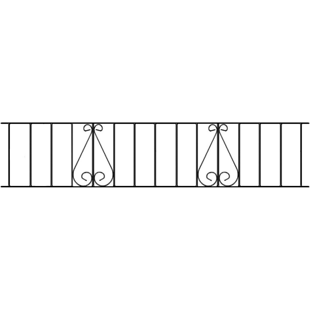 Classic Scroll Railing Panel 1830mm GAP x 355mm H