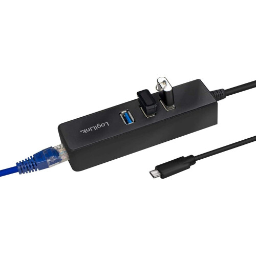 USB-C 3-Port-Hub Gigabit RJ45 1