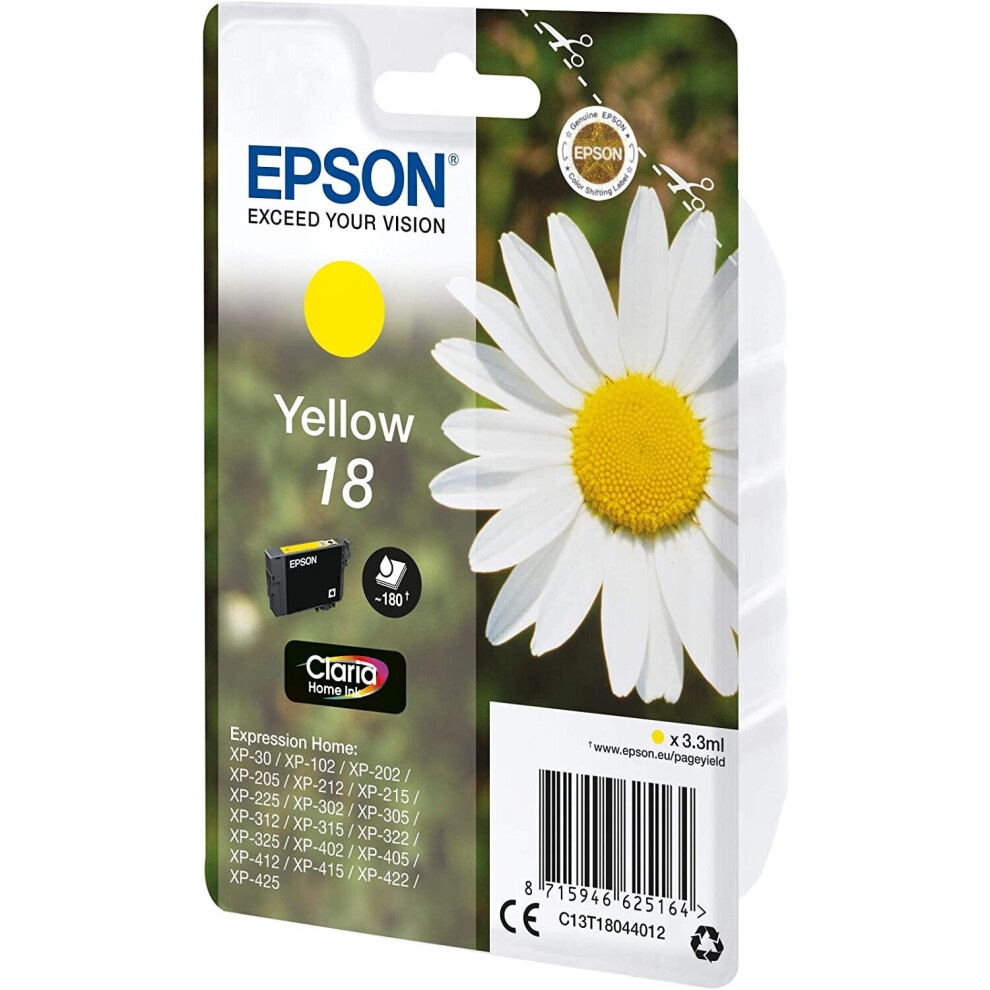Epson C13t18044012 Inkjet Cartridge For Xp30 - Cyan/Magenta/Yellow/Black