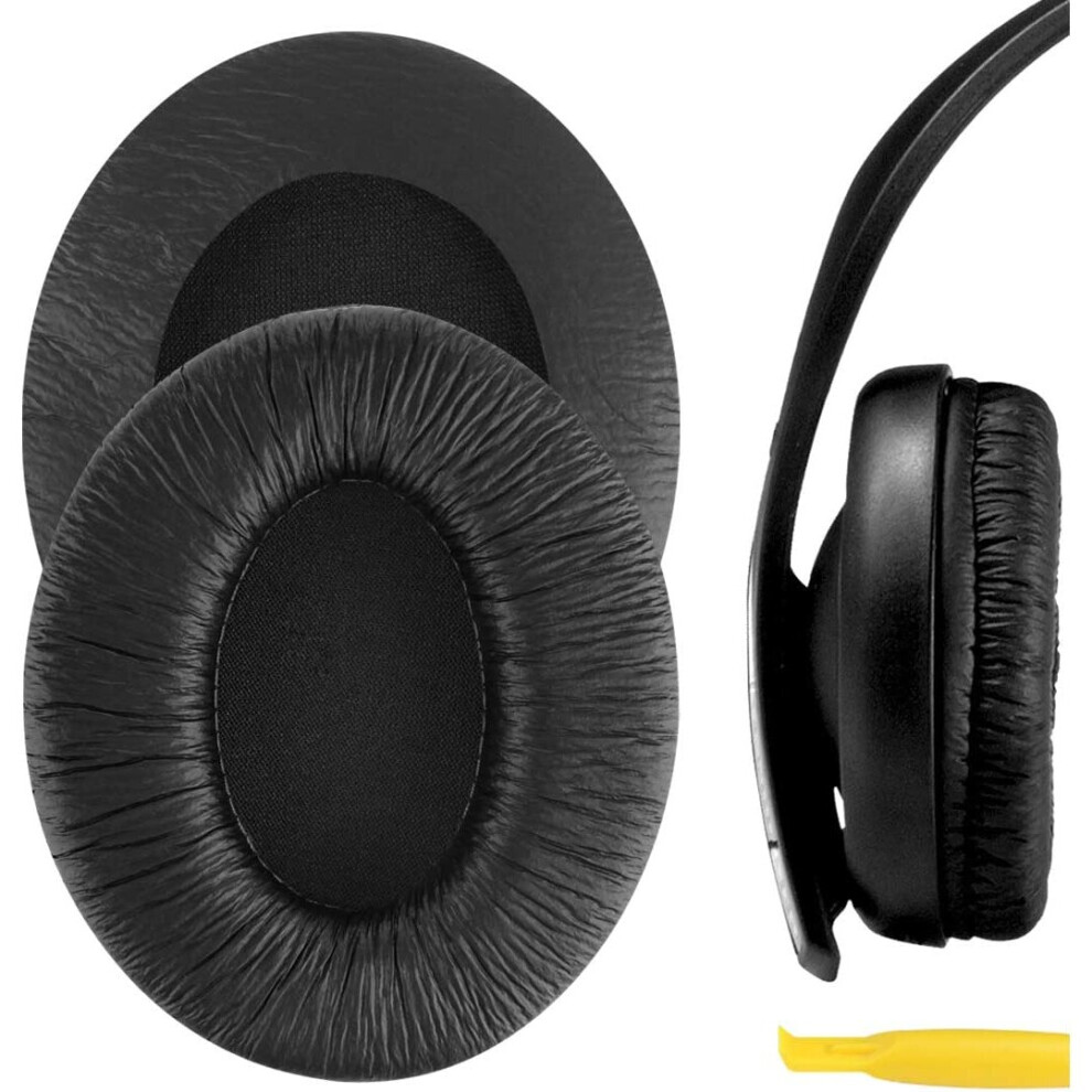Geekria Quickfit Leatherette Replacement Ear Pads For Sennheiser Hd202, Hd202s, Hd212, Hd437, Hd447, Px360 Headphones Earpads,...