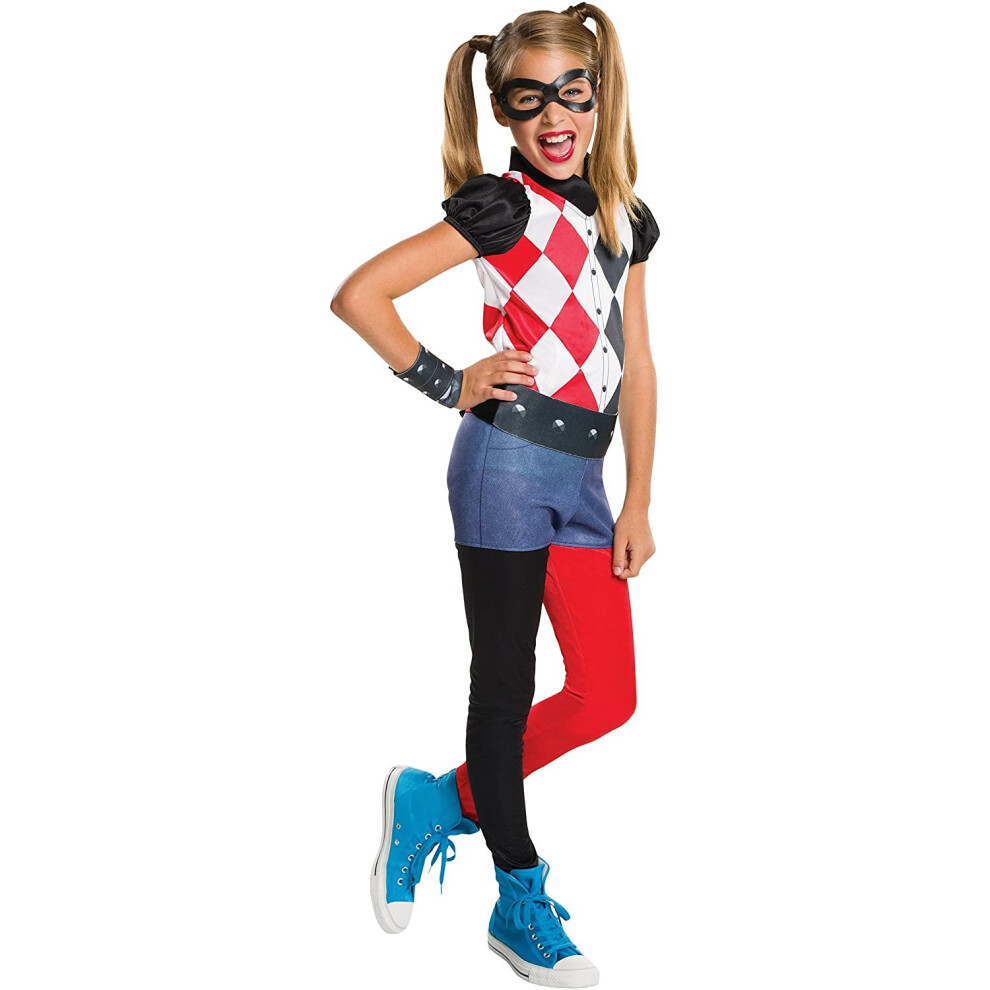 Rubie's Harley Quinn Costume, Kids DC Comics Outfit, Large, Age 8 - 10 years