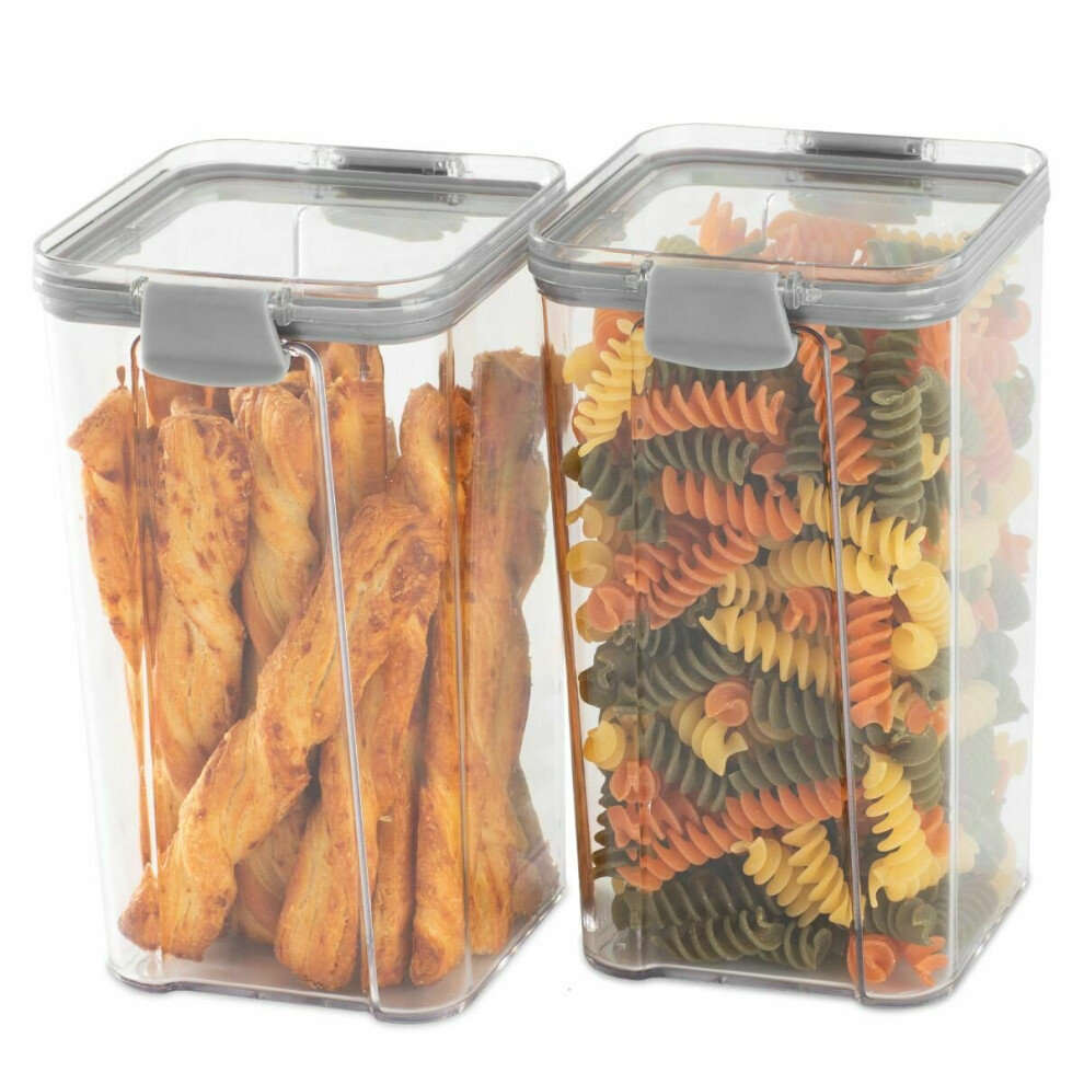 1300ml Stackable Airtight Food Storage Containers - Set of 2