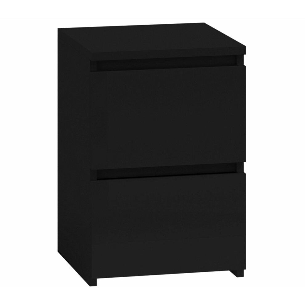 (Small Bedside) MODERN - Black Chest Of Drawers Bedroom Furniture Storage Bedside 2 to 8 Drawers