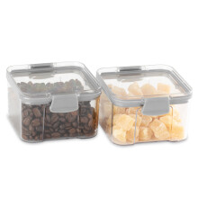 (460ML) LIVIVO 2x Containers Airtight Food Storage Kitchen Accessories Cereal Tub Lid Stackable