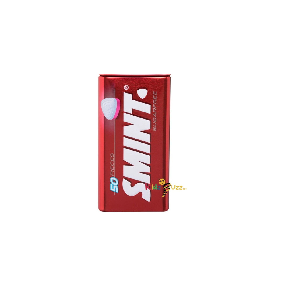 (Pack of 12) Smint XXL Strawberry Sugarfree 50 Mints Tin