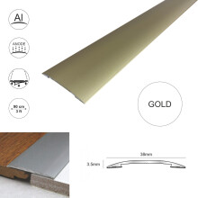 (Gold, 0.9m) CAS 38mm Self Adhesive Euro Threshold Cover Strip Tile Wood Vinyl