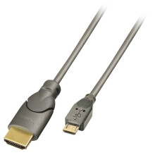 Cabo adaptador MHL para HDMI - LINDY - 2m - Preto - Transmissão de áudio/vídeo - Conector MHL macho