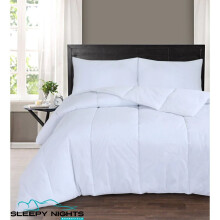 (Single, 4.5) Ultra Light Cool Summer Duvet ANTI ALLERGY Quilt - 4.5 & 7.5 TOG - Poly Cotton
