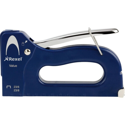 Rexel Value Tacker with Ruler (Blue) 2