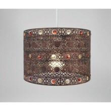 (ANTIQE BRONZE GEM) Chandelier Style Modern Ceiling Light Shade Droplet Pendant Acrylic Crystal Bead