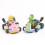 8PCS Super Mario Kart Pull Back Car Luigi Toad Bowser Princess Figure Kids Toy 5