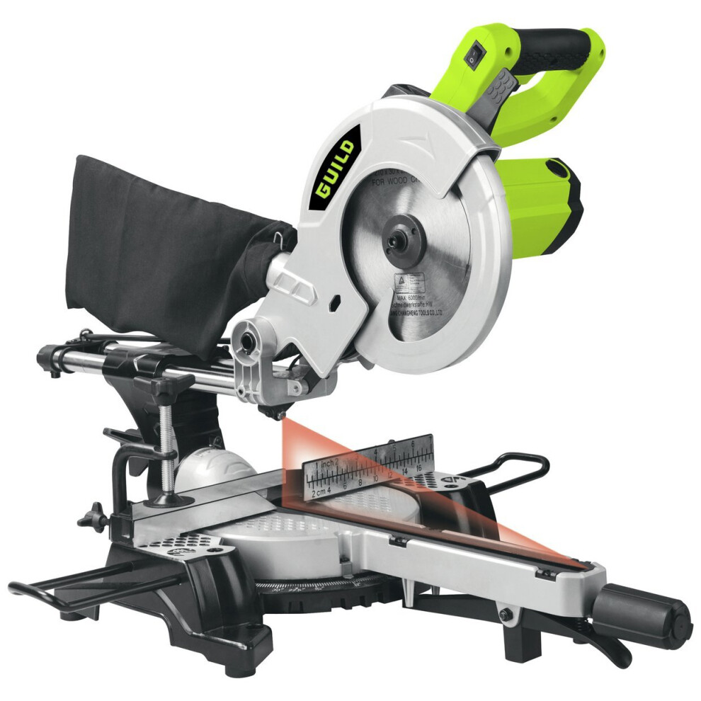 Guild 210mm Sliding Mitre Saw With Laser - 1700w