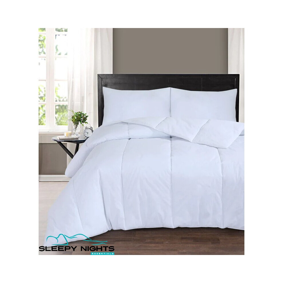 Sleepynights (Super-King, 7.5) Ultra Light Cool Summer Duvet Anti Allergy Quilt - 4.5 & 7.5 Tog - Poly Cotton White